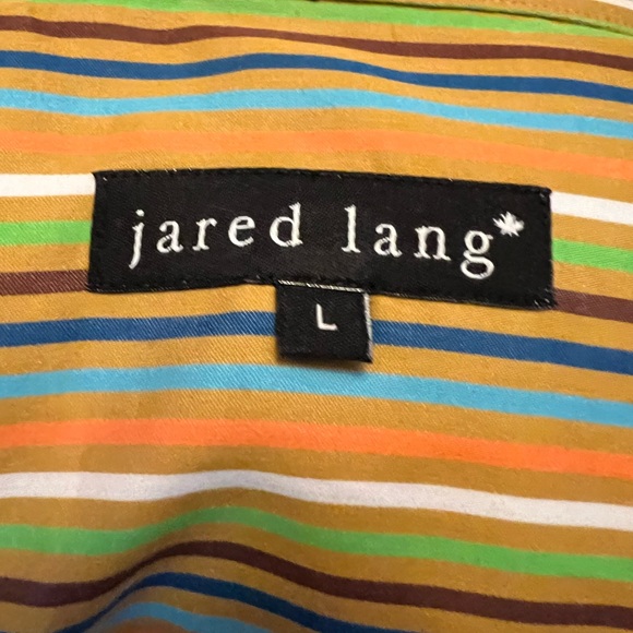 Jared Lang Striped Blouse Size L - Picture 4 of 7